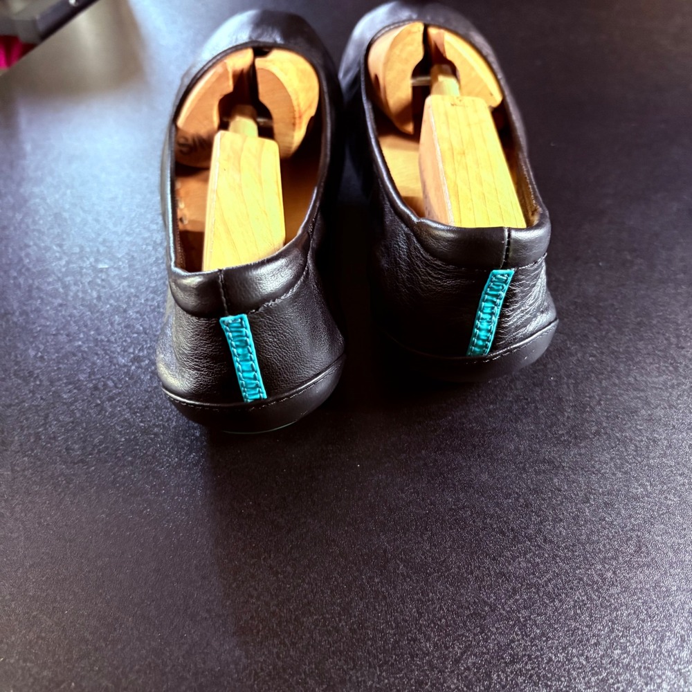 Tieks by Gavrieli leather ballet flats Black box bag tote bag size 8 collapsible - Picture 5 of 9